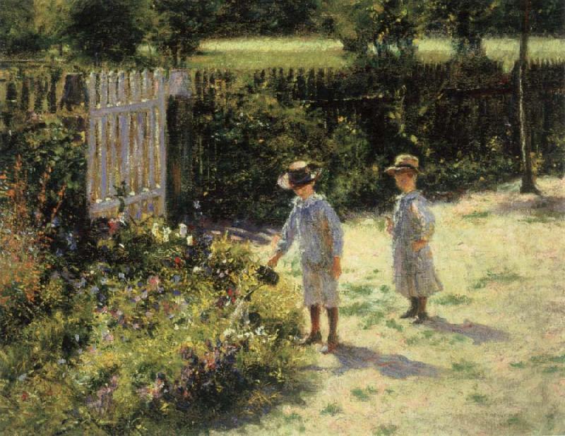 Wladyslaw Podkowinski Children in the Garden Sweden oil painting art